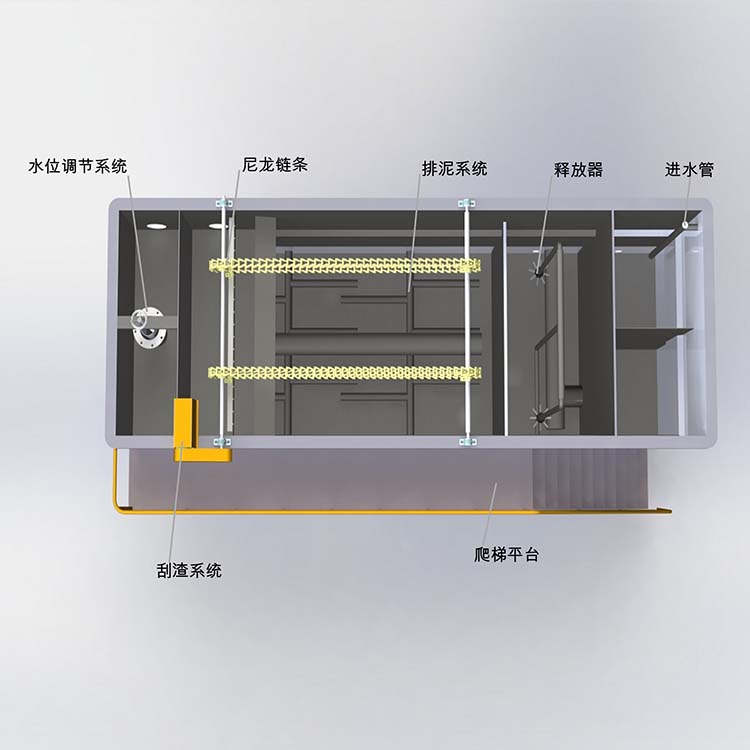 溶氣氣浮機內部結構圖